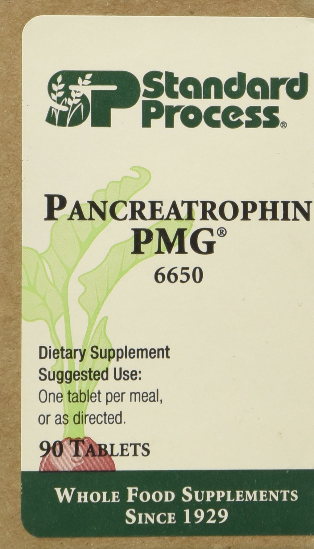 Standard Process Pancreatrophin PMG envase con 90 tabletas para uso diario