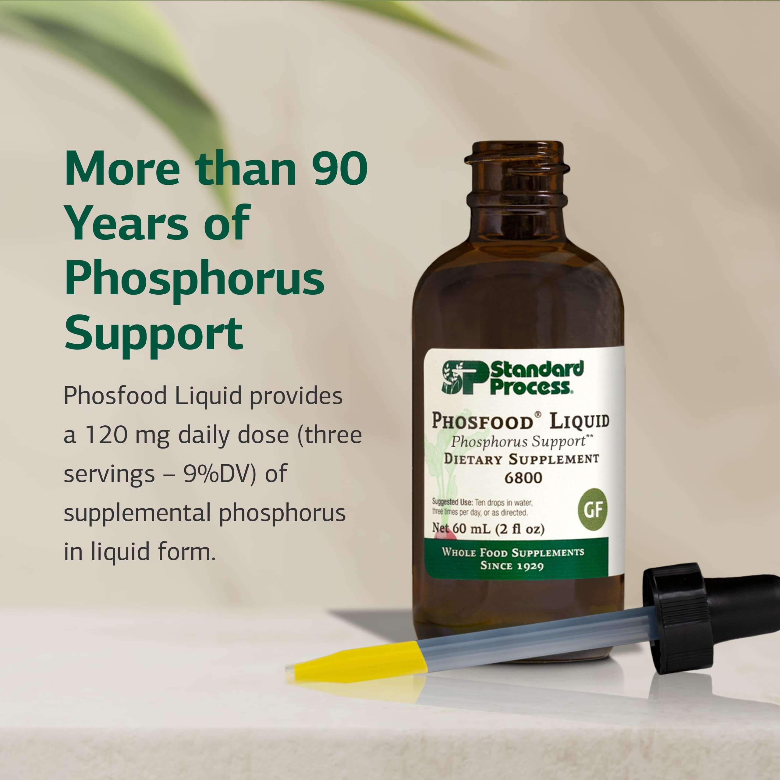 Phosfood mezclado en agua para consumo fácil.