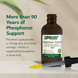 Phosfood mezclado en agua para consumo fácil.