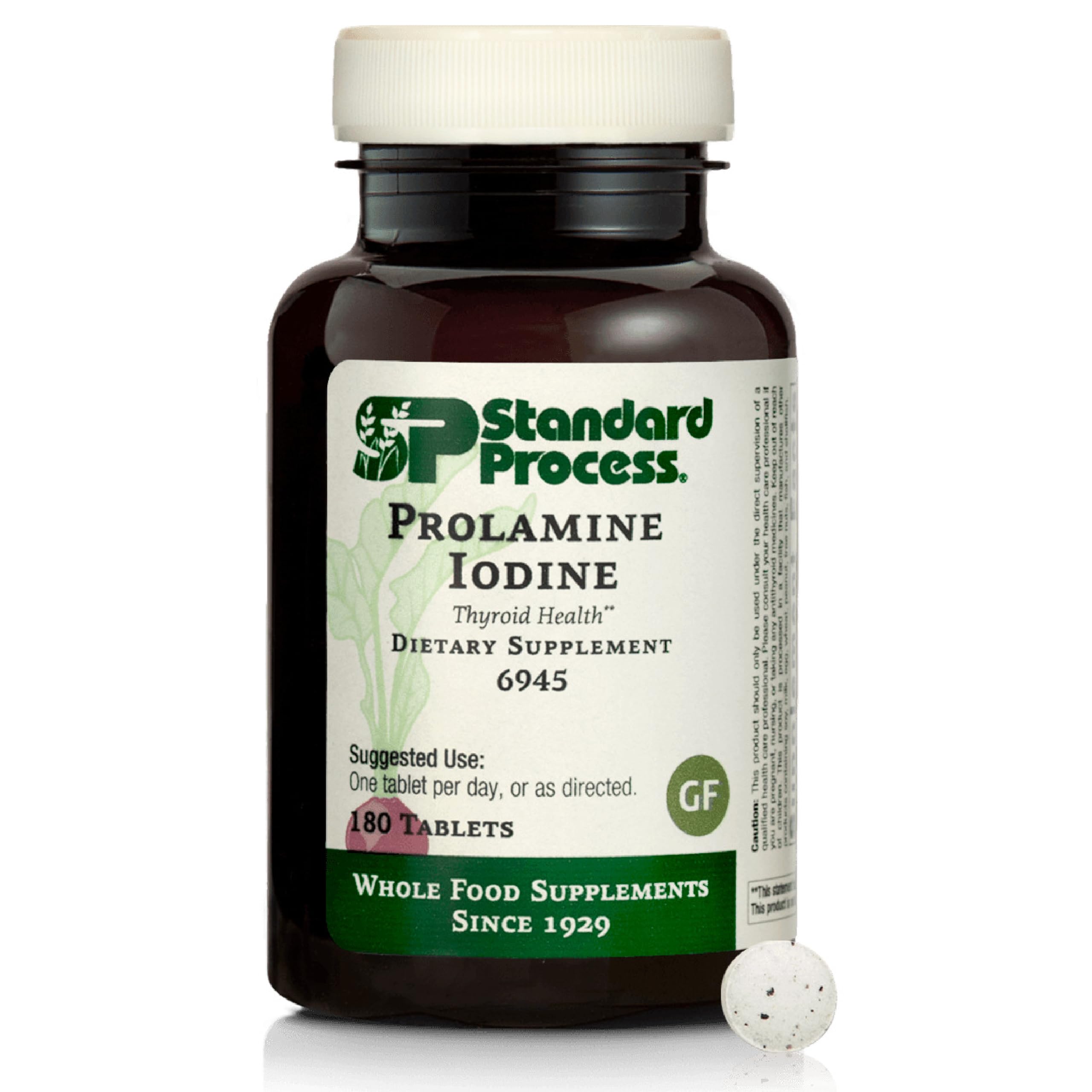 Standard Process Prolamine Yodo: tabletas para uso diario y aporte de yodo.