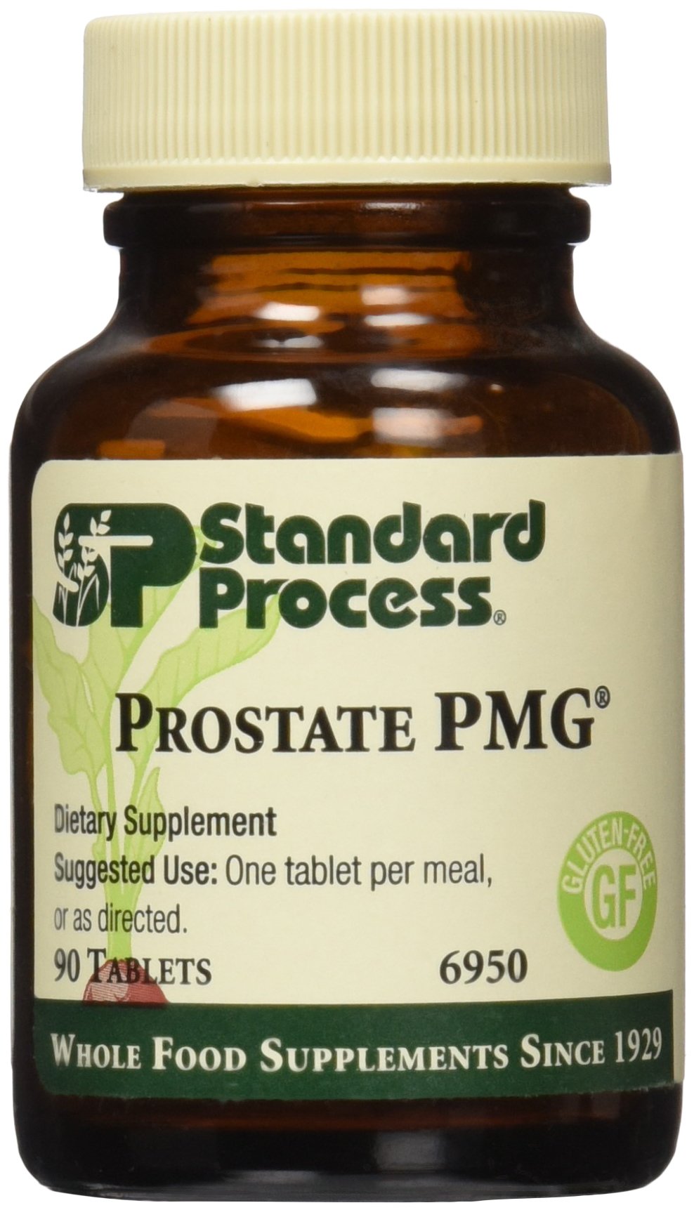 Standard Process Prostate PMG, botella con dosis diaria para uso continuo