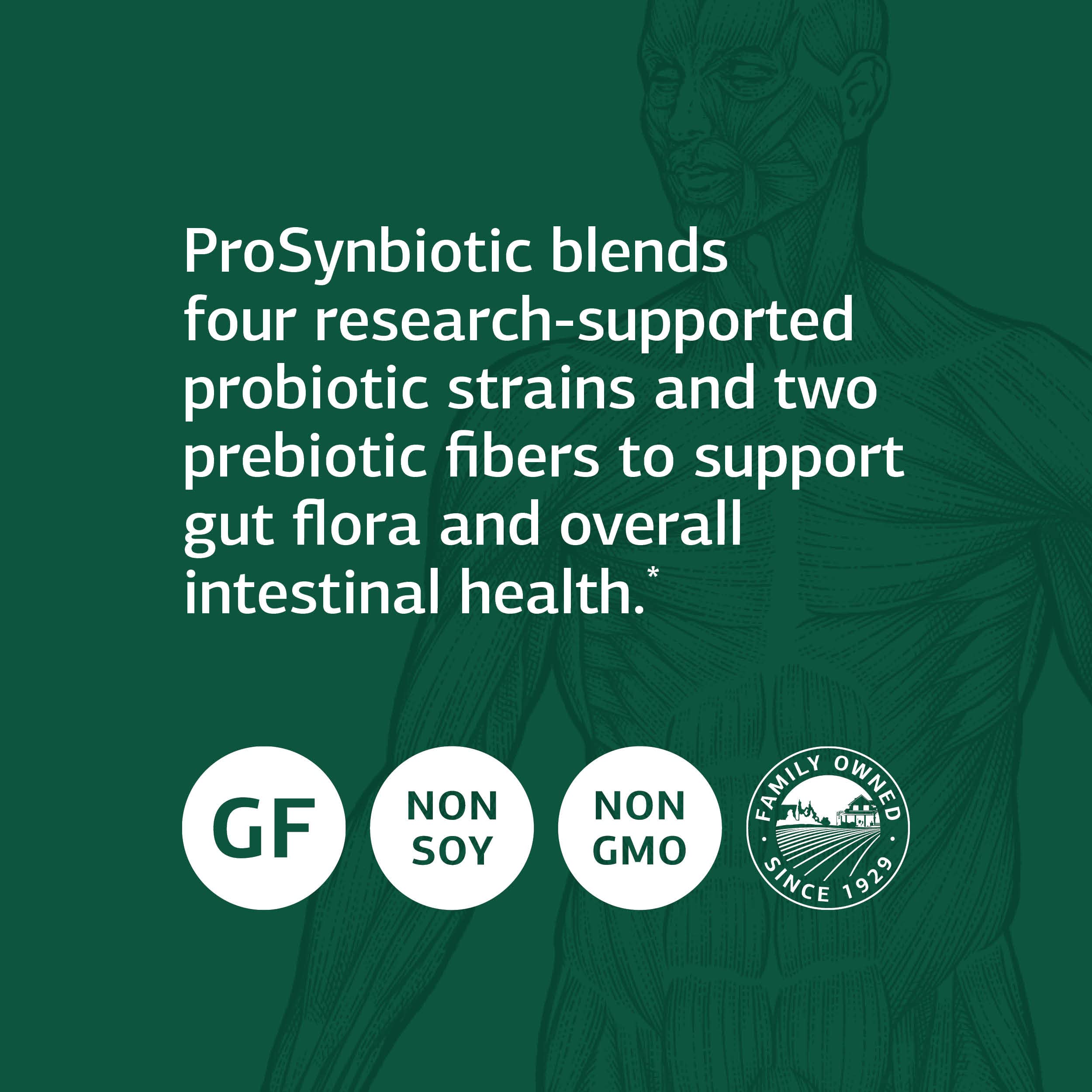 Uso diario de ProSynbiotic para apoyar la digestión y el bienestar.