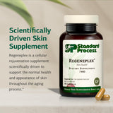 Standard Process Regeneplex: etiqueta que destaca vitamina C y zinc.