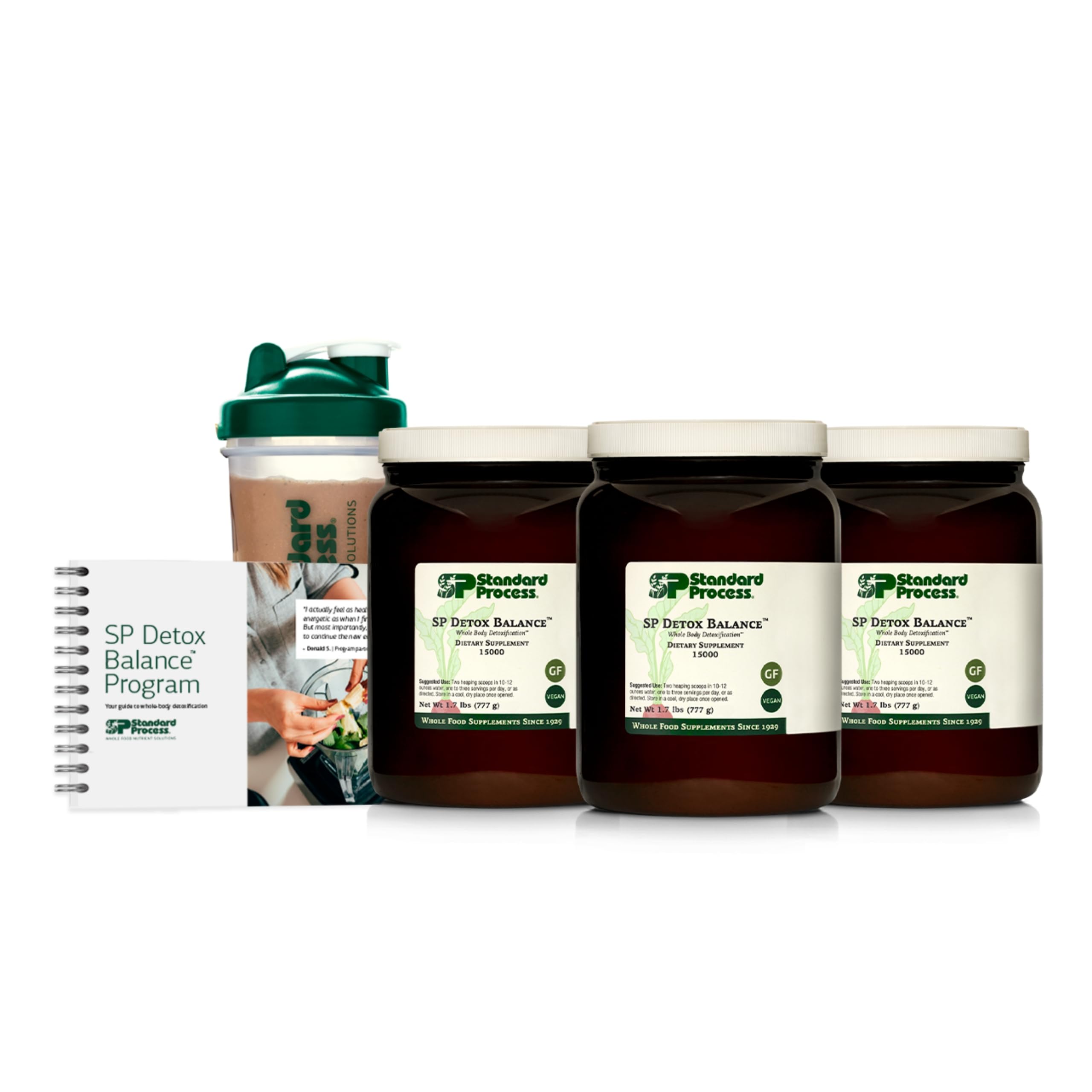 Caja del Standard Process SP Detox Balance Kit para plan de 28 días con proteína vegetal.