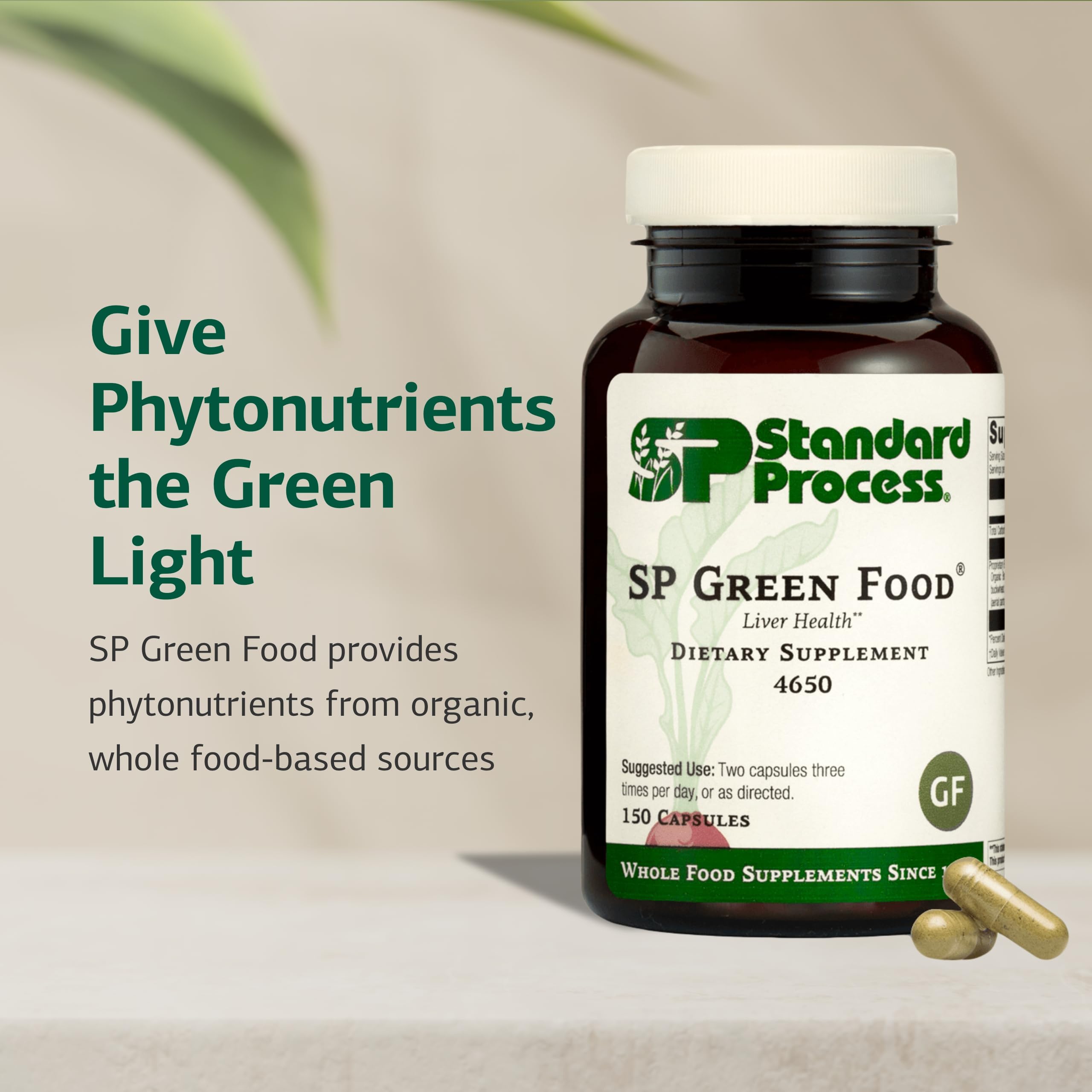 SP Green Food de Standard Process, col-rizada, fuente de vitaminas para vida activa