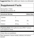 Utrophin PMG de Standard Process, tabletas visibles, ejemplo de suplementación diaria.