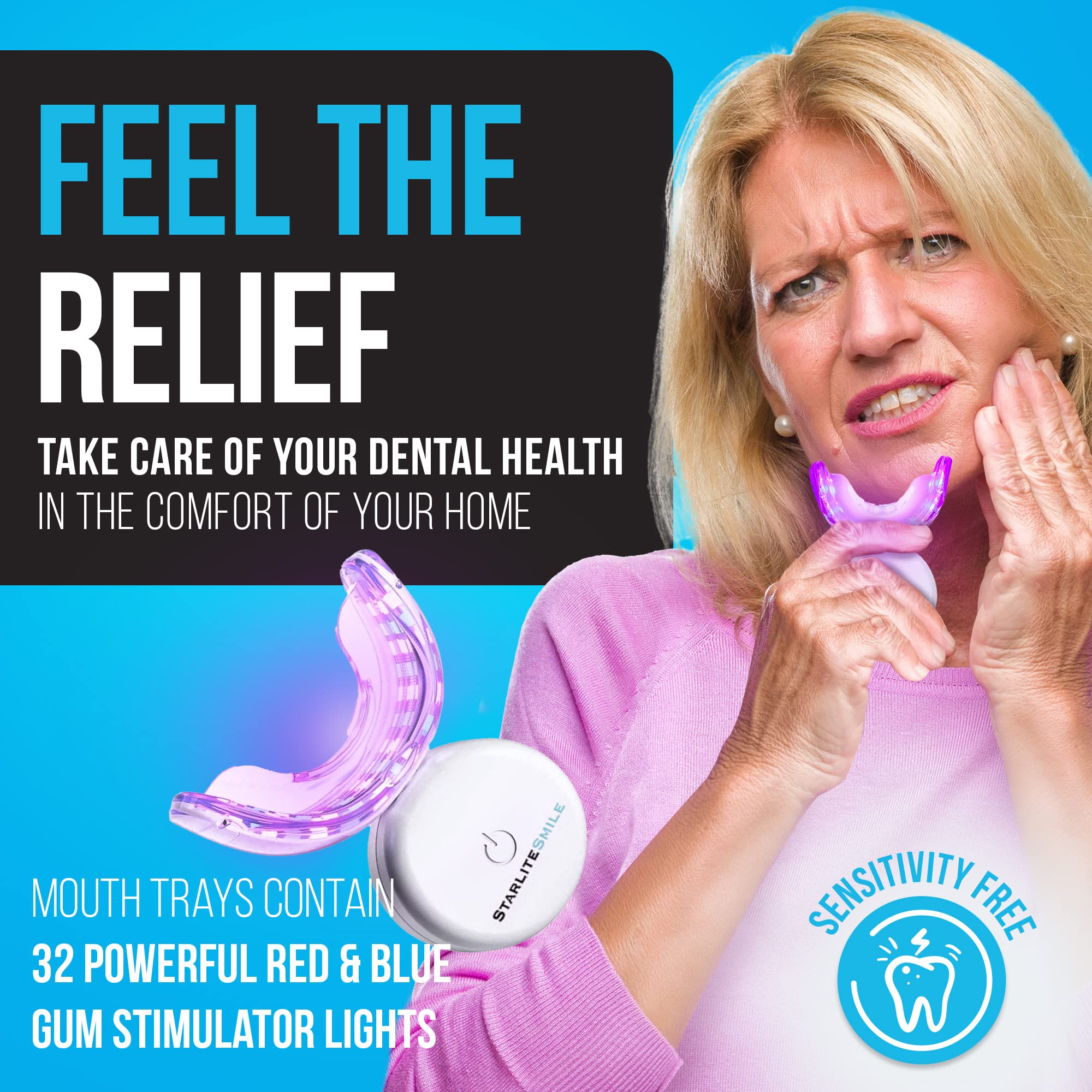Starlite Smile Gum Light en uso diario para higiene bucal eficiente