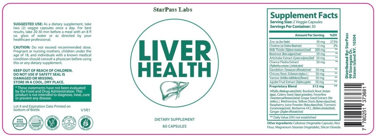 StarPass Labs Pure Liver Health toma con agua, uso práctico diario.