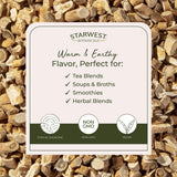 Starwest Botanicals astrágalo para té, preparado para infusión suave