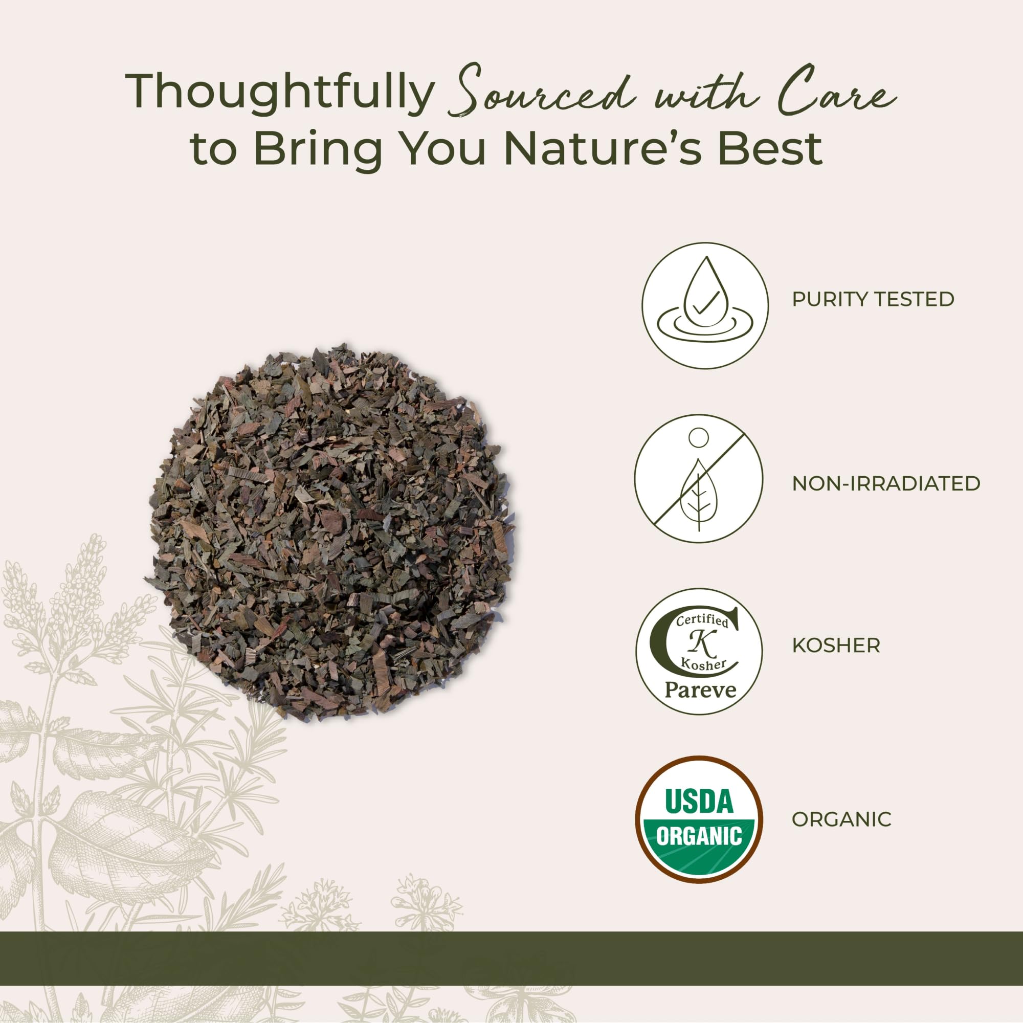 Starwest Botanicals Ginkgo, mezcla de hierbas, añade notas terrosas a ensaladas y sopas.
