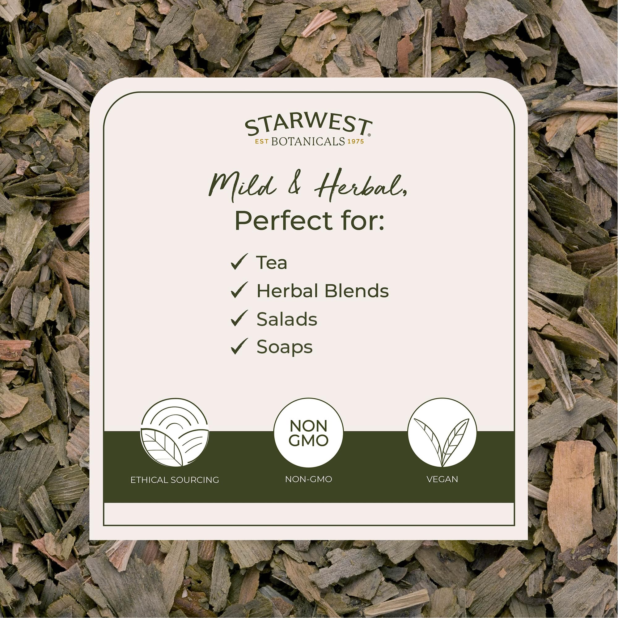 Starwest Botanicals Ginkgo, té en taza, infusión suave para ritual diario.