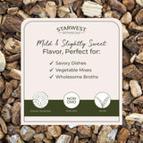Starwest Botanicals raíz de bardana orgánica en corte fino lista para recetas