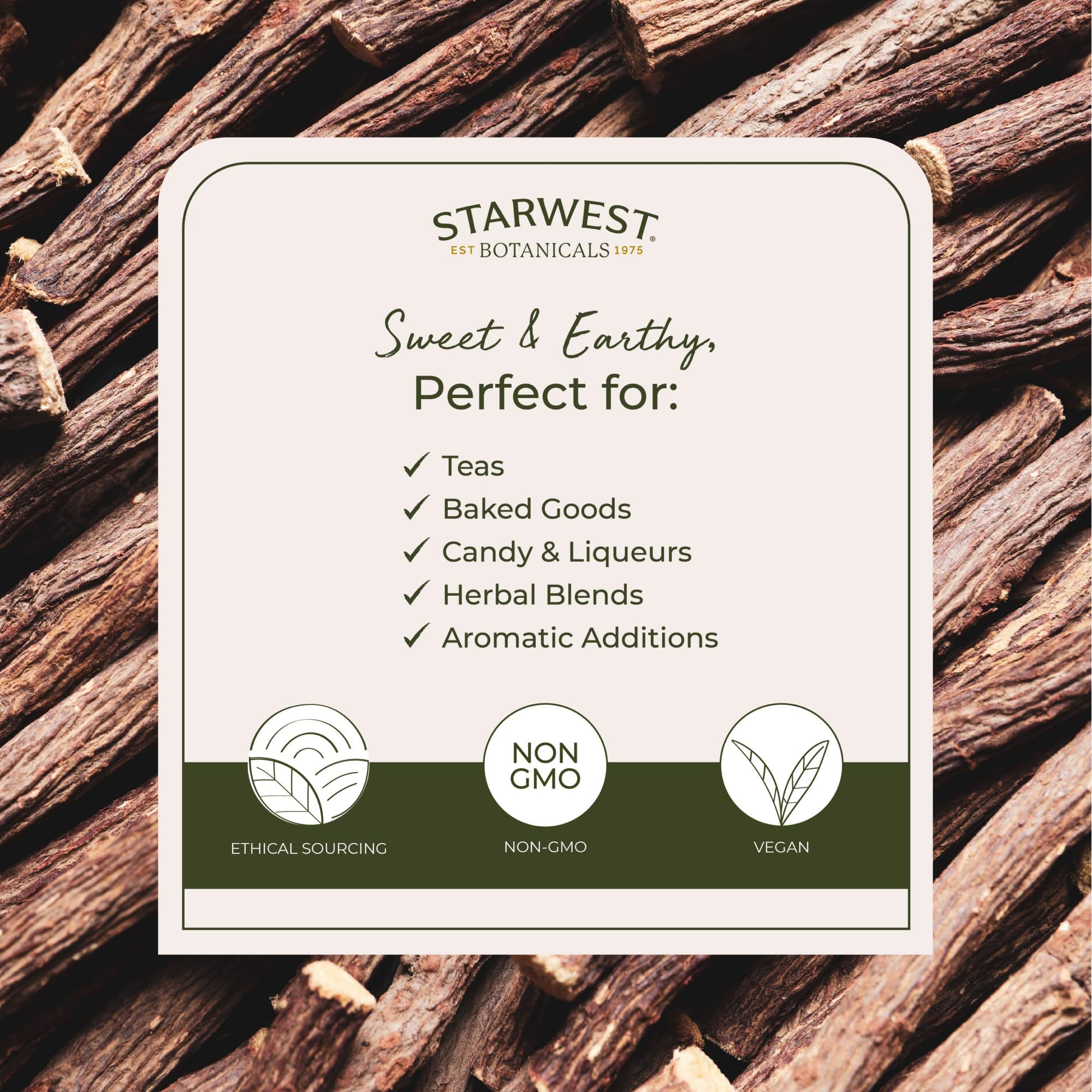 Starwest Botanicals Regaliz para repostería, sabor vainilla suave.