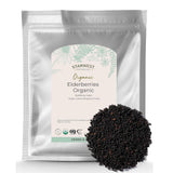 Starwest Botanicals sauco orgánico seco para infusiones aromáticas y bebidas