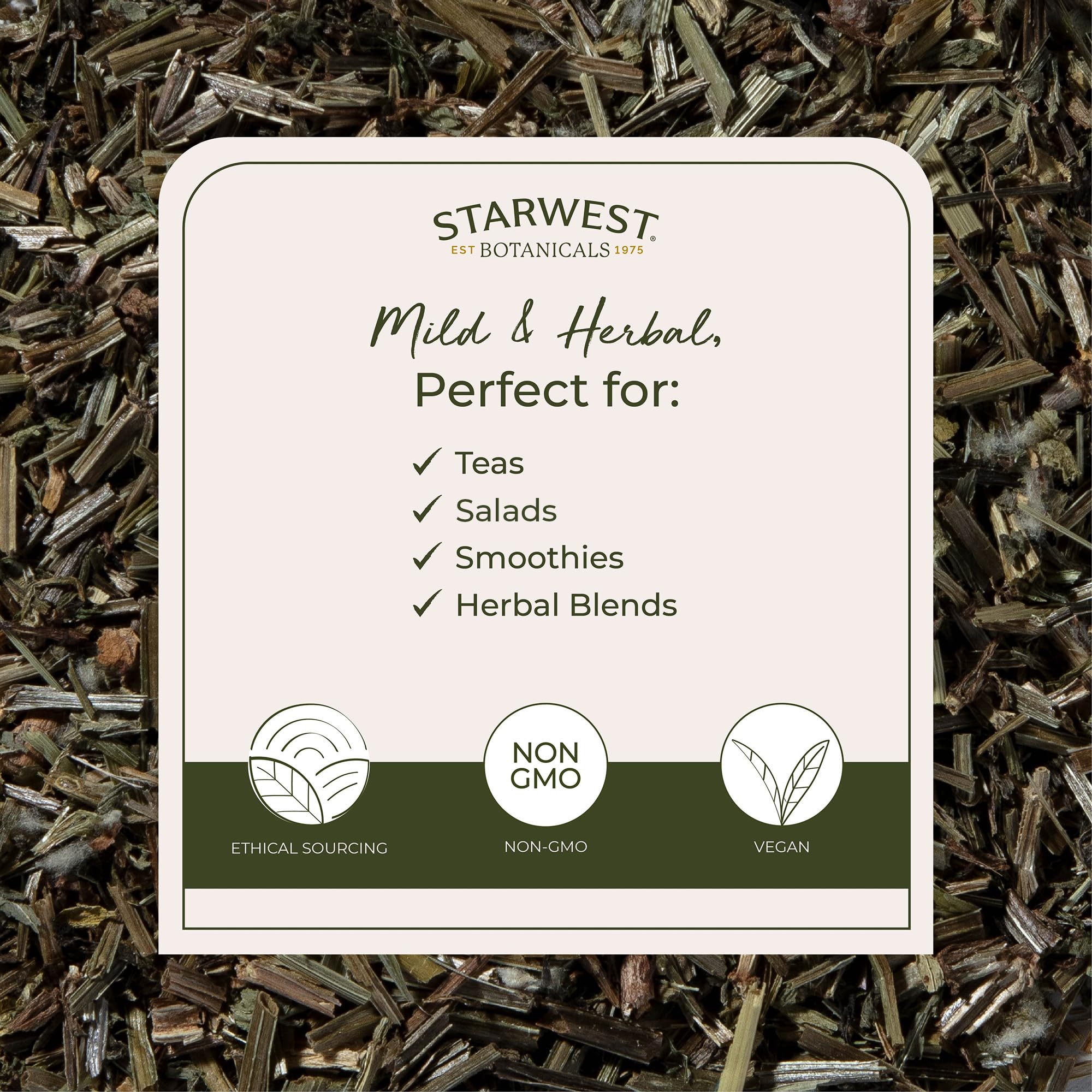 Cleavers de Starwest, aroma verde fresco ideal para mezclas herbales.