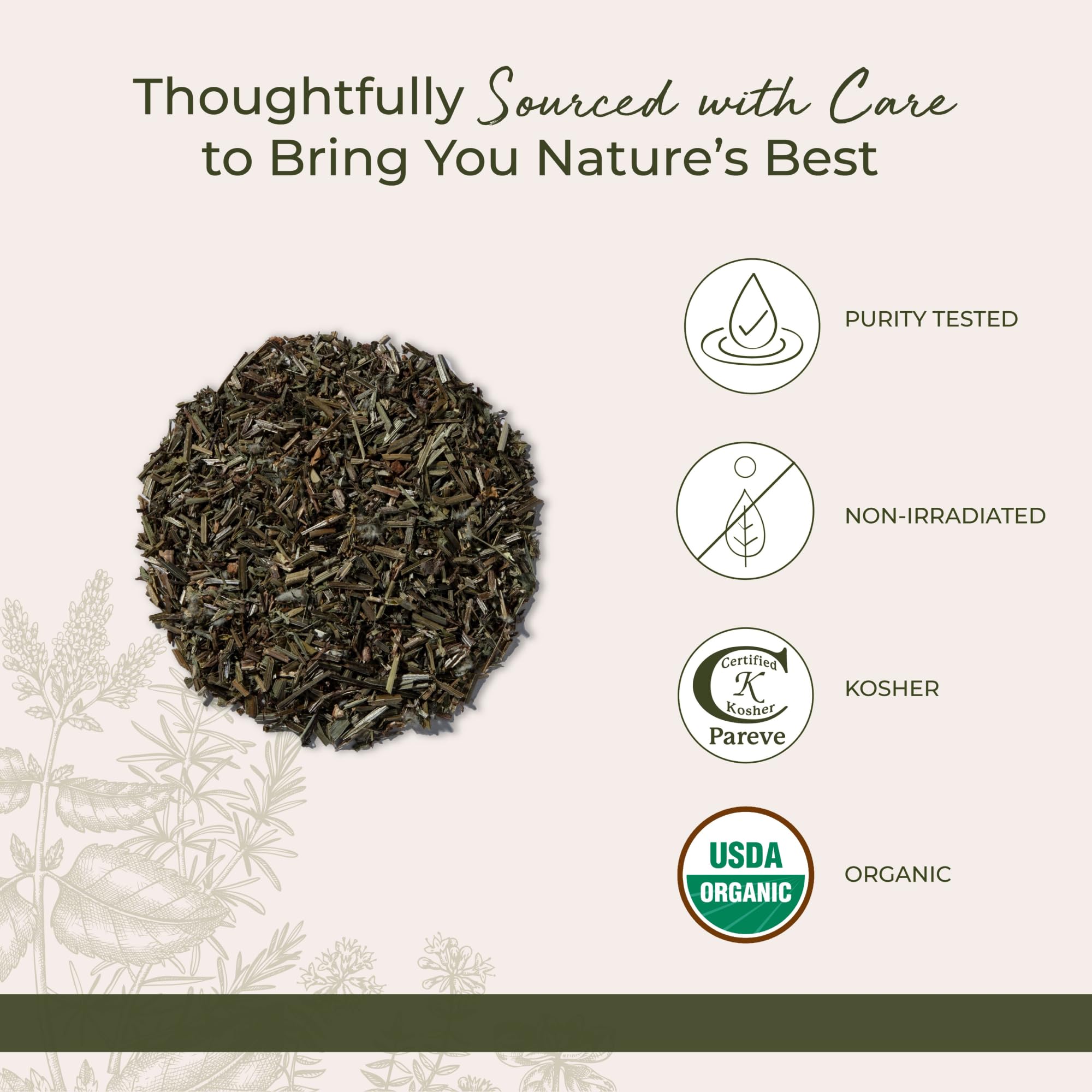 Cleavers para cocina de Starwest: añade sabor herbal a ensaladas y sopas.