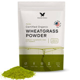 Stateside Growers polvo hierba trigo orgánico en bote para energía diaria.