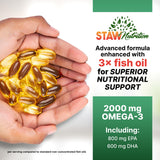 STAW Nutrition Omega-3: empaque que facilita la organización diaria.