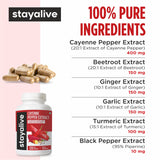 STAY ALIVE Cayenne cápsulas lista para la dosis diaria