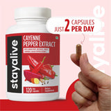 STAY ALIVE Cayenne con pimienta negra para mejor absorción