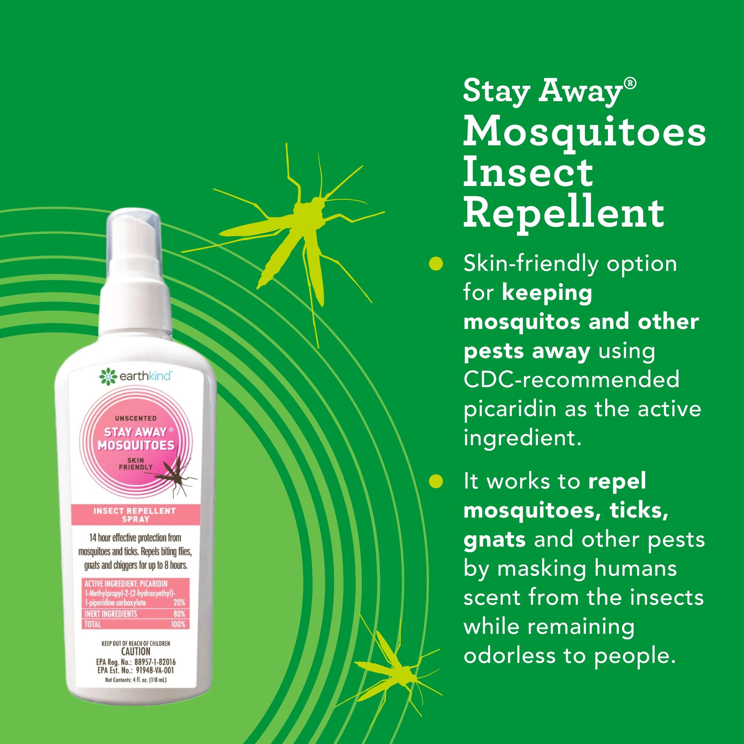 Aplicación en la piel de Stay Away EarthKind para evitar picaduras.