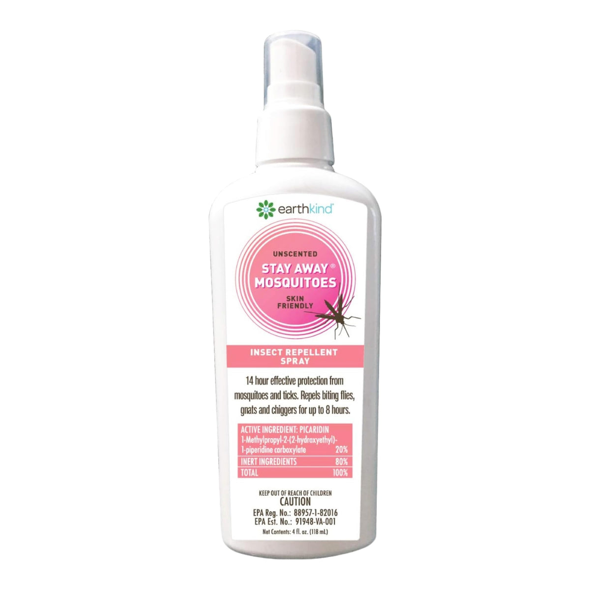Stay Away EarthKind botella spray, protección duradera contra mosquitos al aire libre.