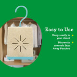 Stay Away EarthKind Pouch Pod, gancho desmontable para colocación rápida en armarios.