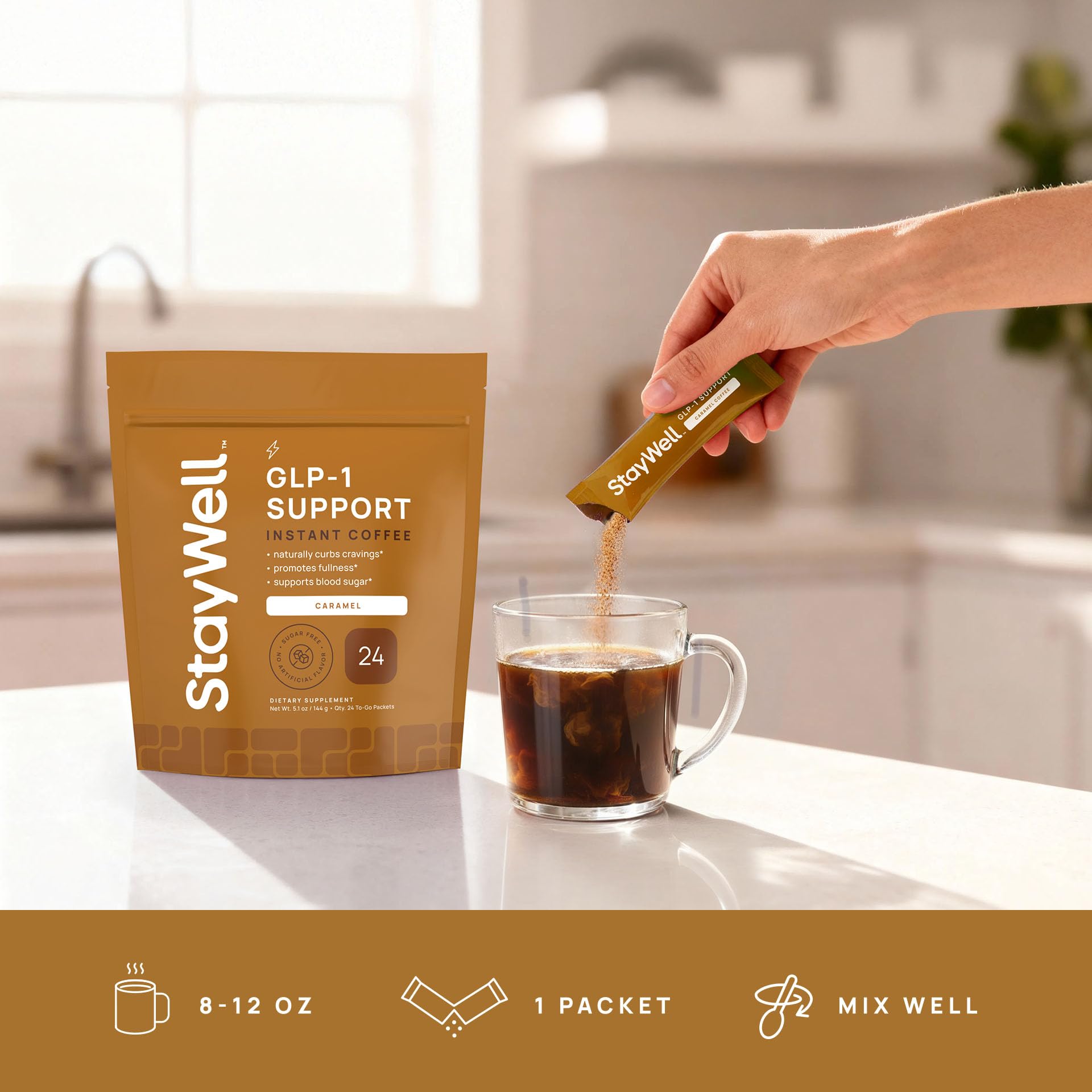 Stay-Well Naturals Psyllium Husk, fibra que apoya la digestión en cada preparación.