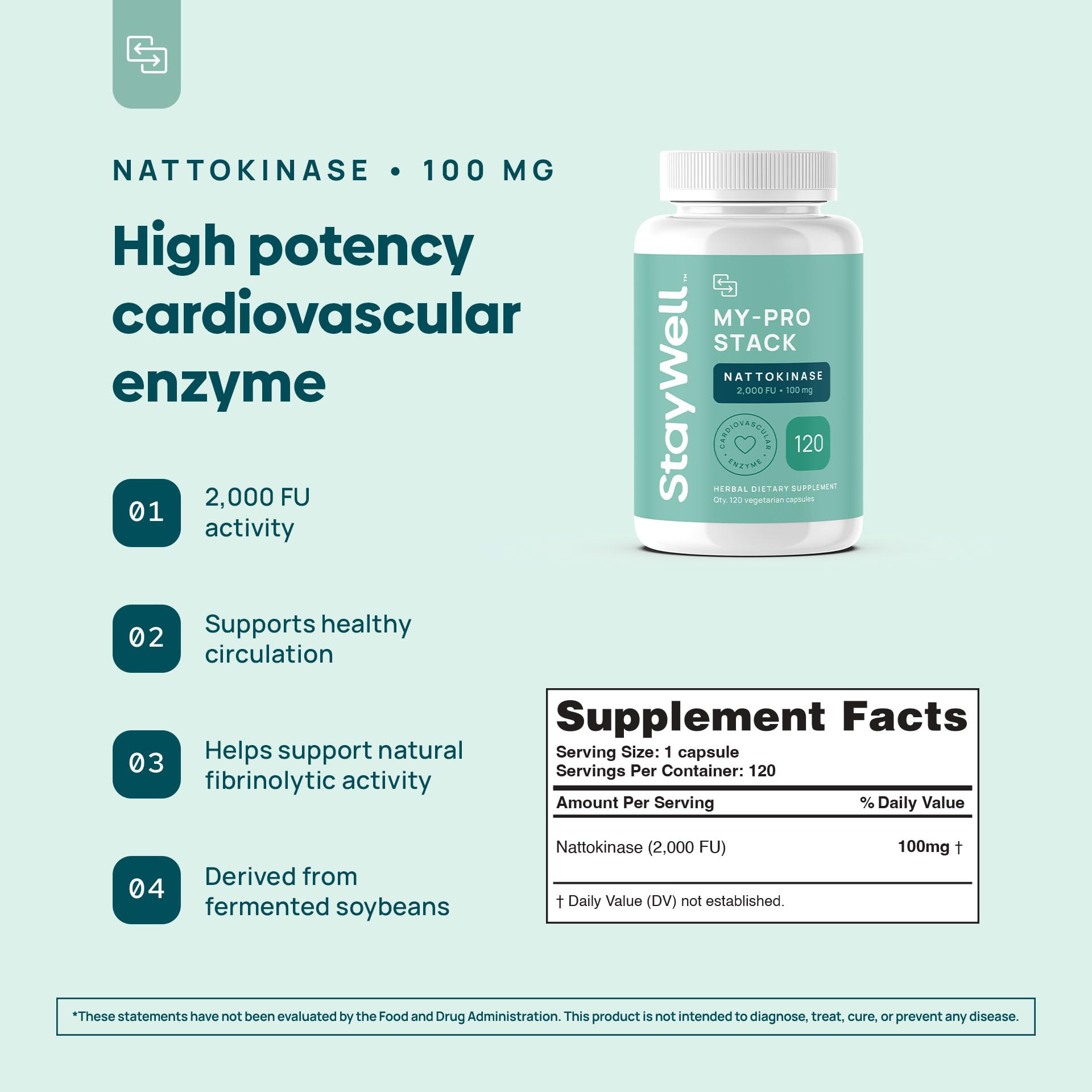 Etiqueta del producto Stay-Well Naturals: información clara y visible