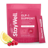 Stay-Well Naturals GLP-1 en vaso, apoyo a la saciedad con sabor frambuesa-limón