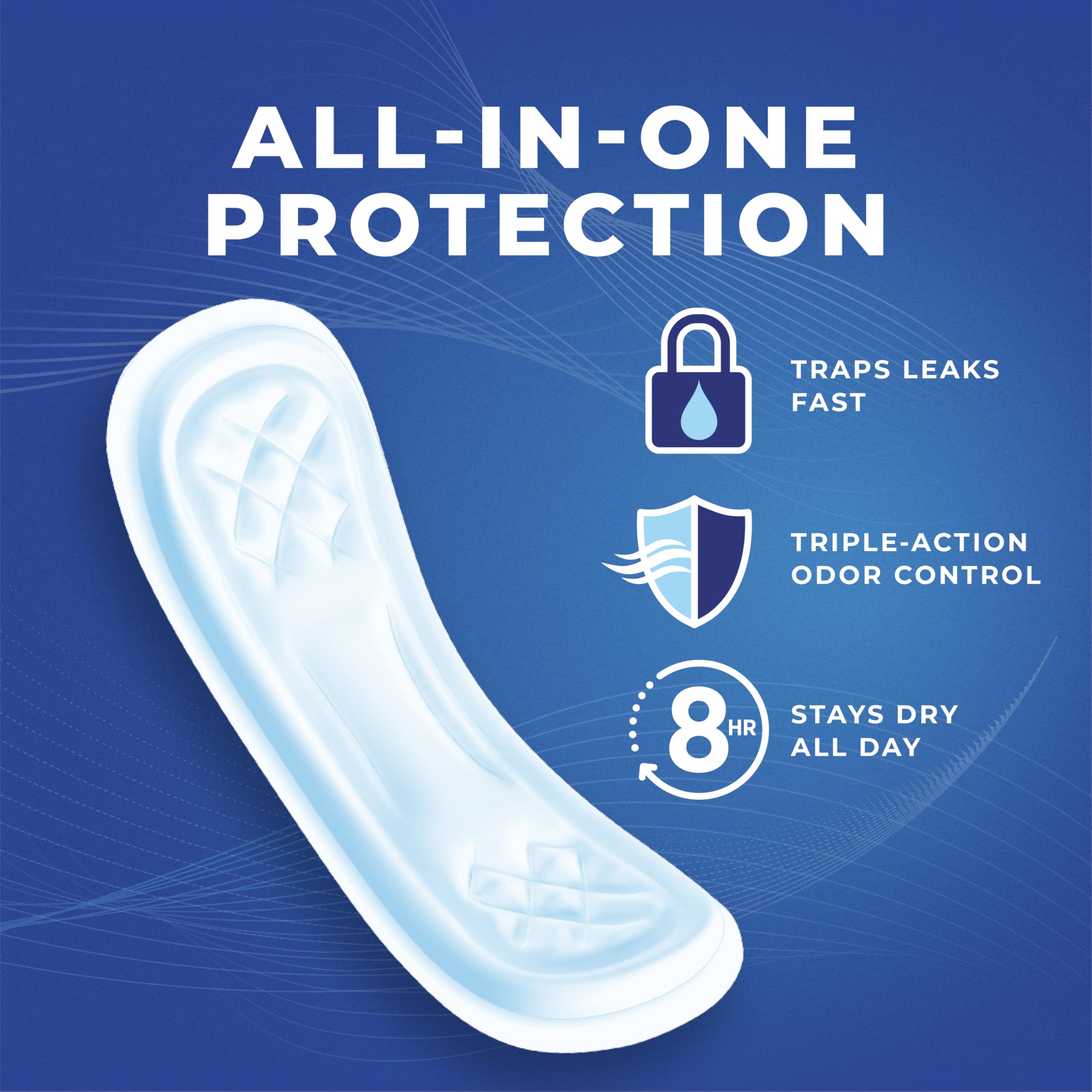Stayfree Maxi Pads: diseño ergonómico que se ajusta al cuerpo para mayor comodidad.