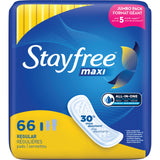 Stayfree Maxi Regular con tecnología termocontrol mantiene sensación seca durante el día.