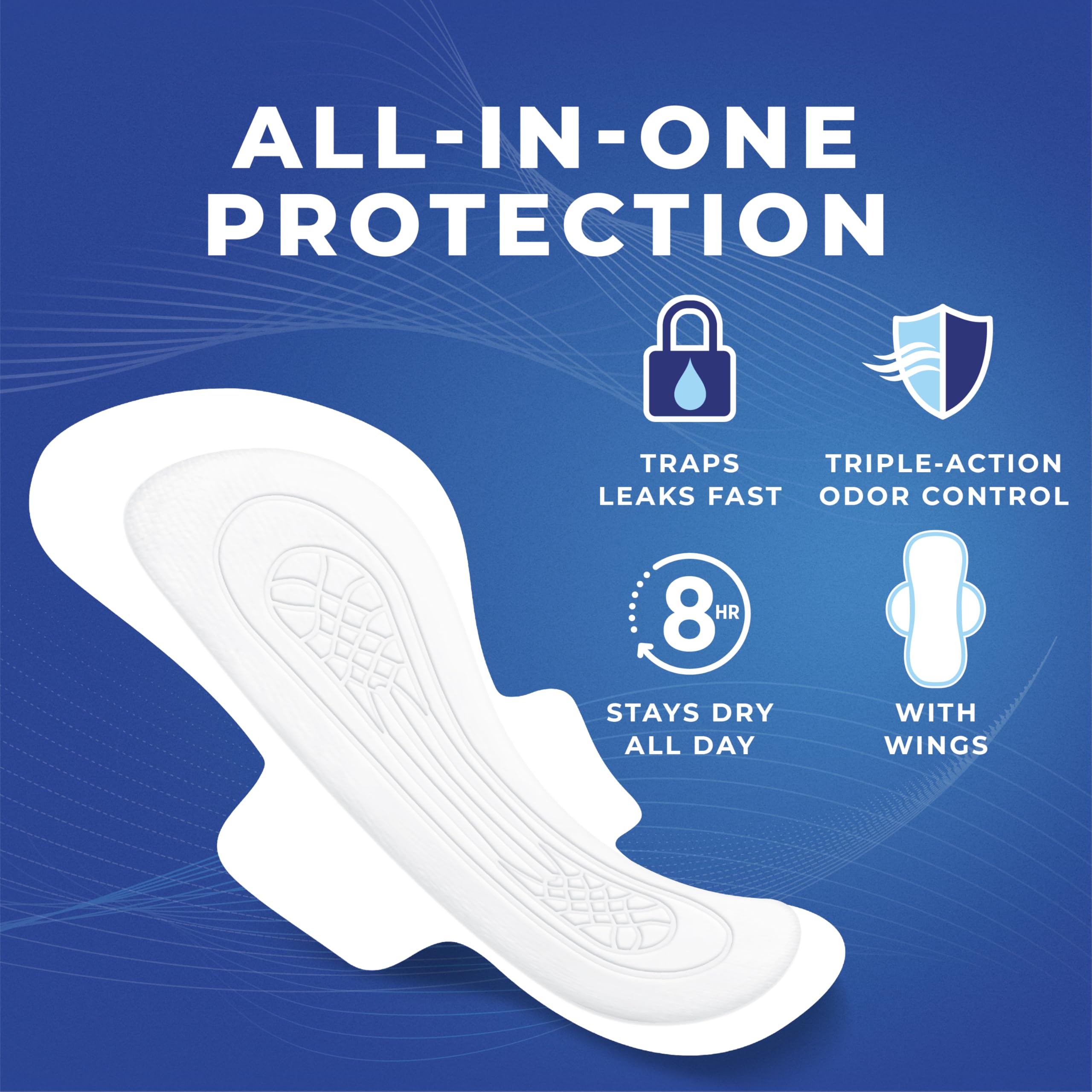Stayfree protección nocturna para flujos intensos, manteniendo la noche más tranquila