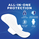 Stayfree protección nocturna para flujos intensos, manteniendo la noche más tranquila