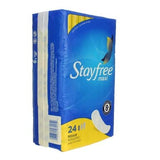 Stayfree Reg Maxi almohadilla 24 unidades, higiene diaria confiable y discreta.