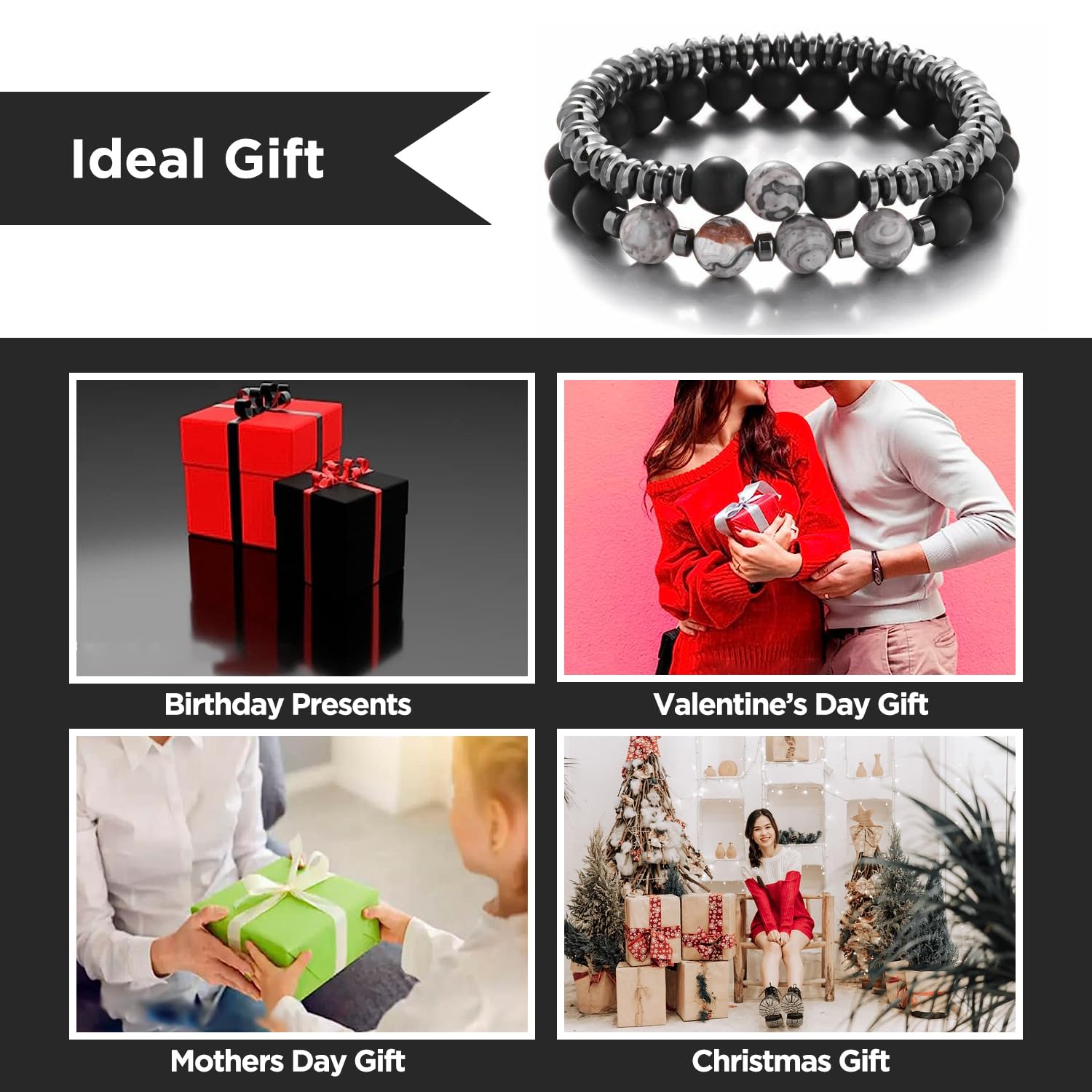 Uso diario de la pulsera magnética STCORPS7 para completar tu estilo.