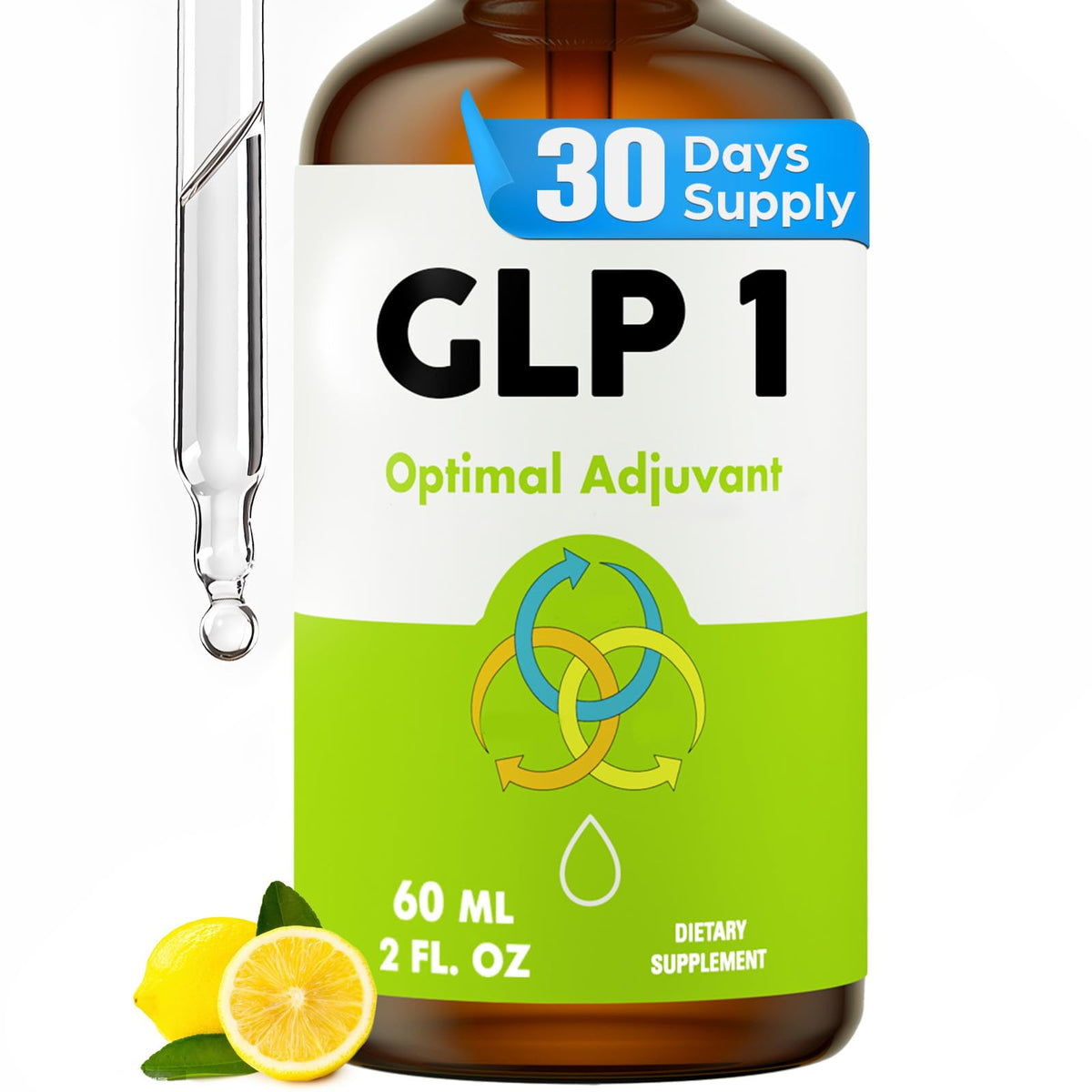 Steblowlly GLP-1 Gotas, botella limón, ideal para uso diario.