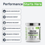 SteelFit Creatina Monohidrato polvo micronizado facilita la disolución rápida.