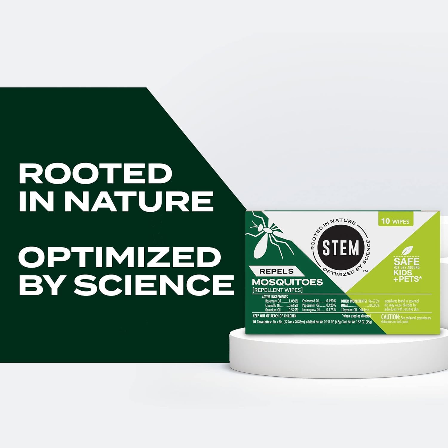 STEM Repels Mosquitos, aroma fresco para una sensación agradable
