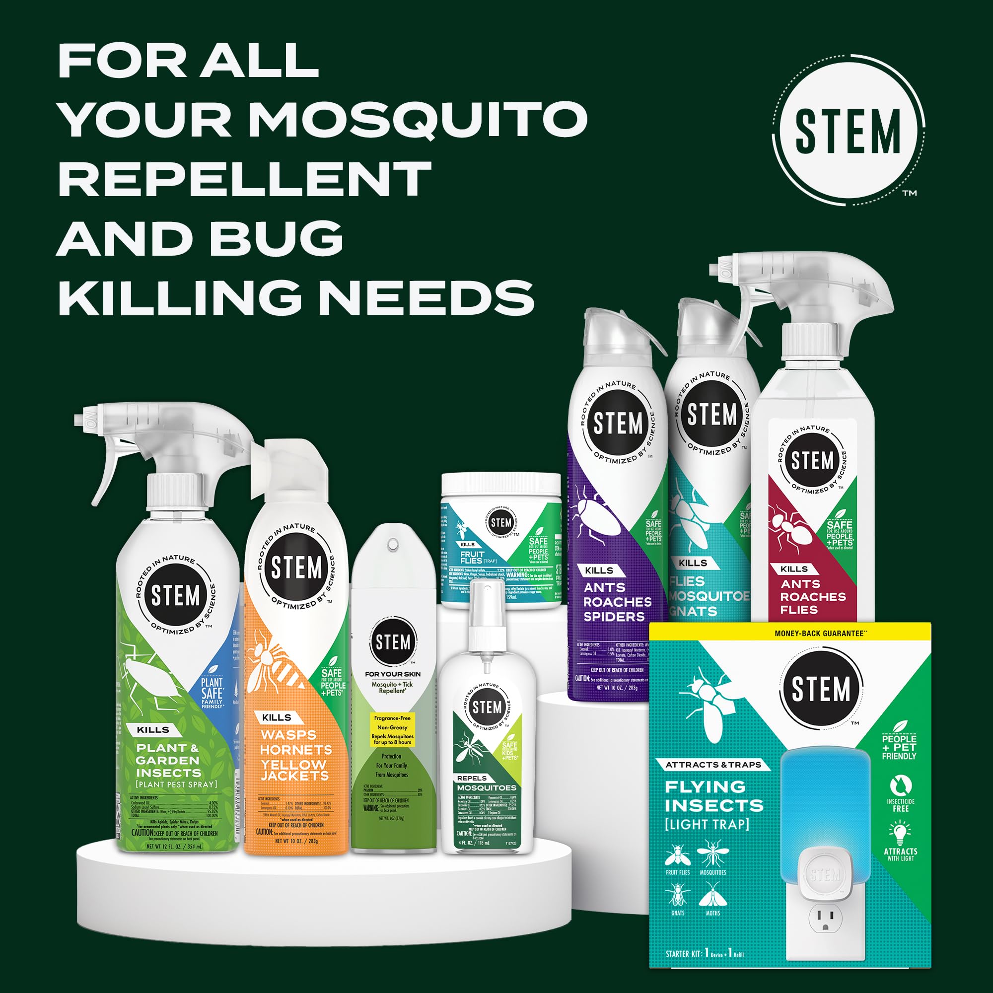 STEM Repels Mosquitos - olor-fresco suave para actividades al aire libre