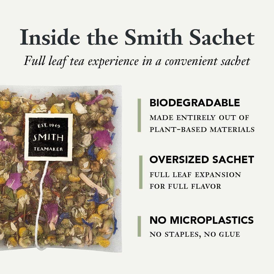 Steven Smith Teamaker Brunch Británico No. 18: bolsas compostables de origen vegetal.