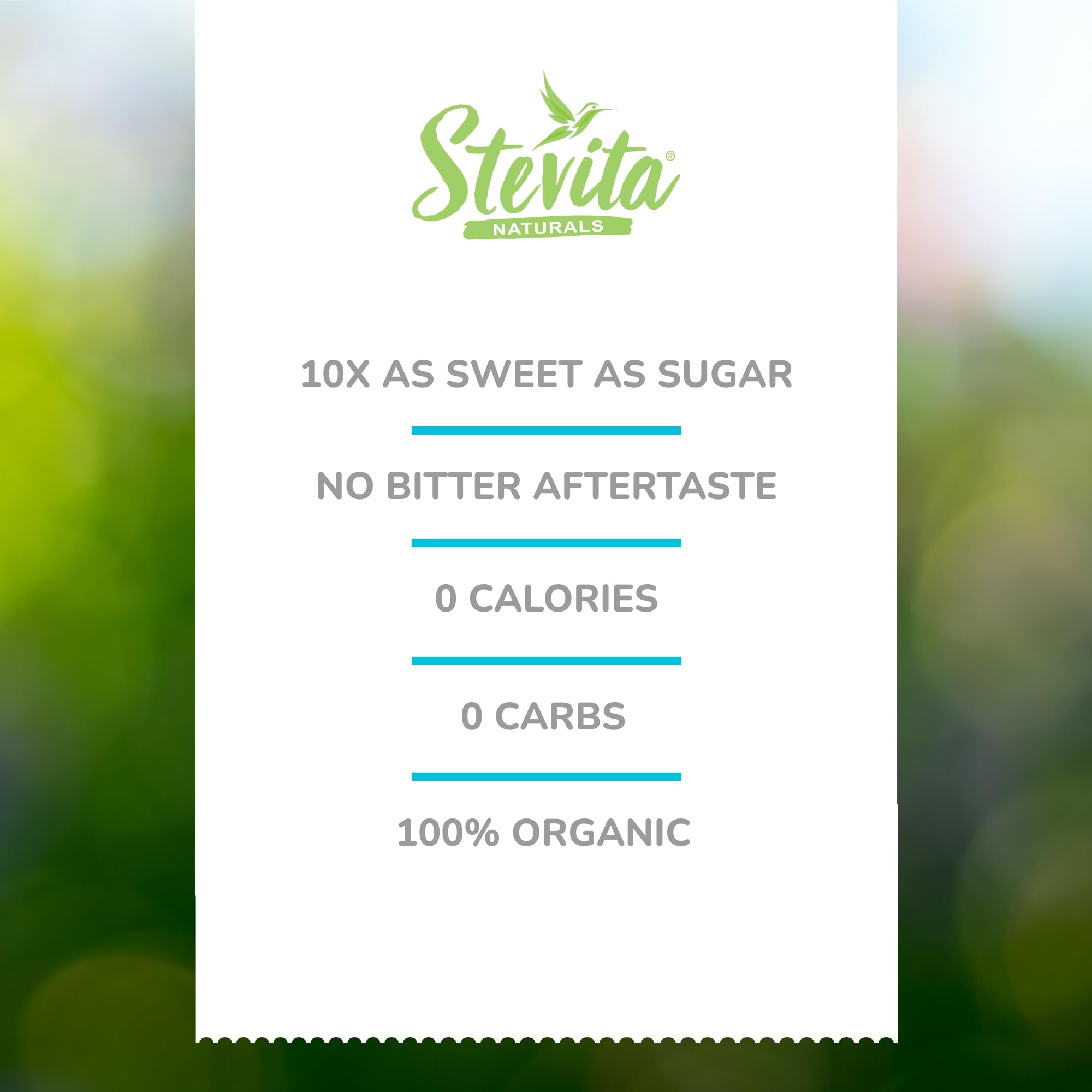 Stevita mezcla-stevia-eritritol en polvo, sabor suave, cero calorías.