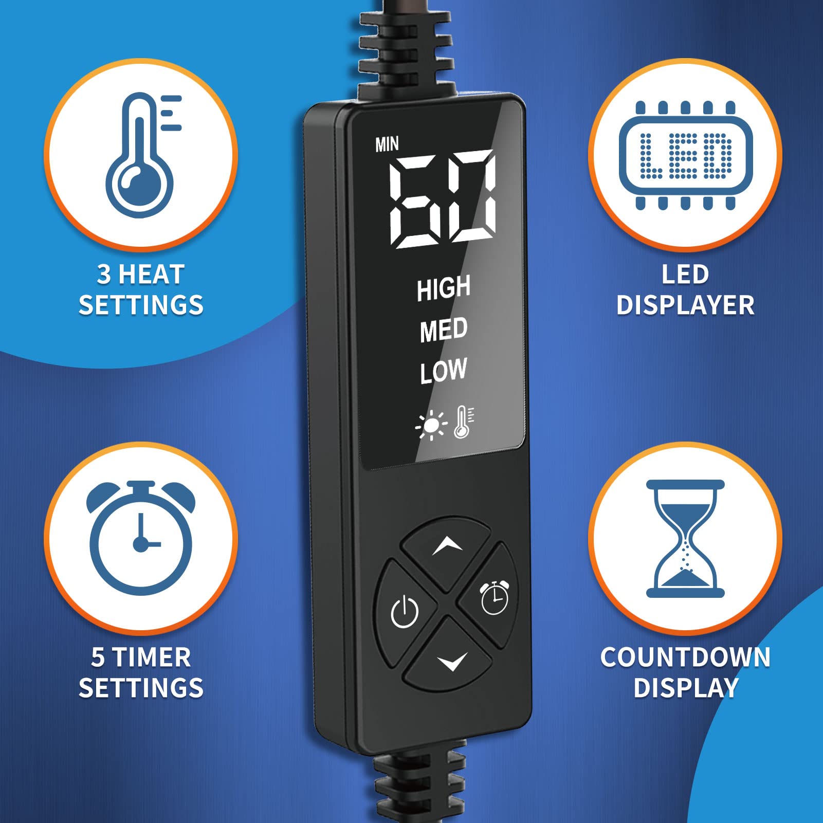alimentación segura con adaptador de 12V para uso diario