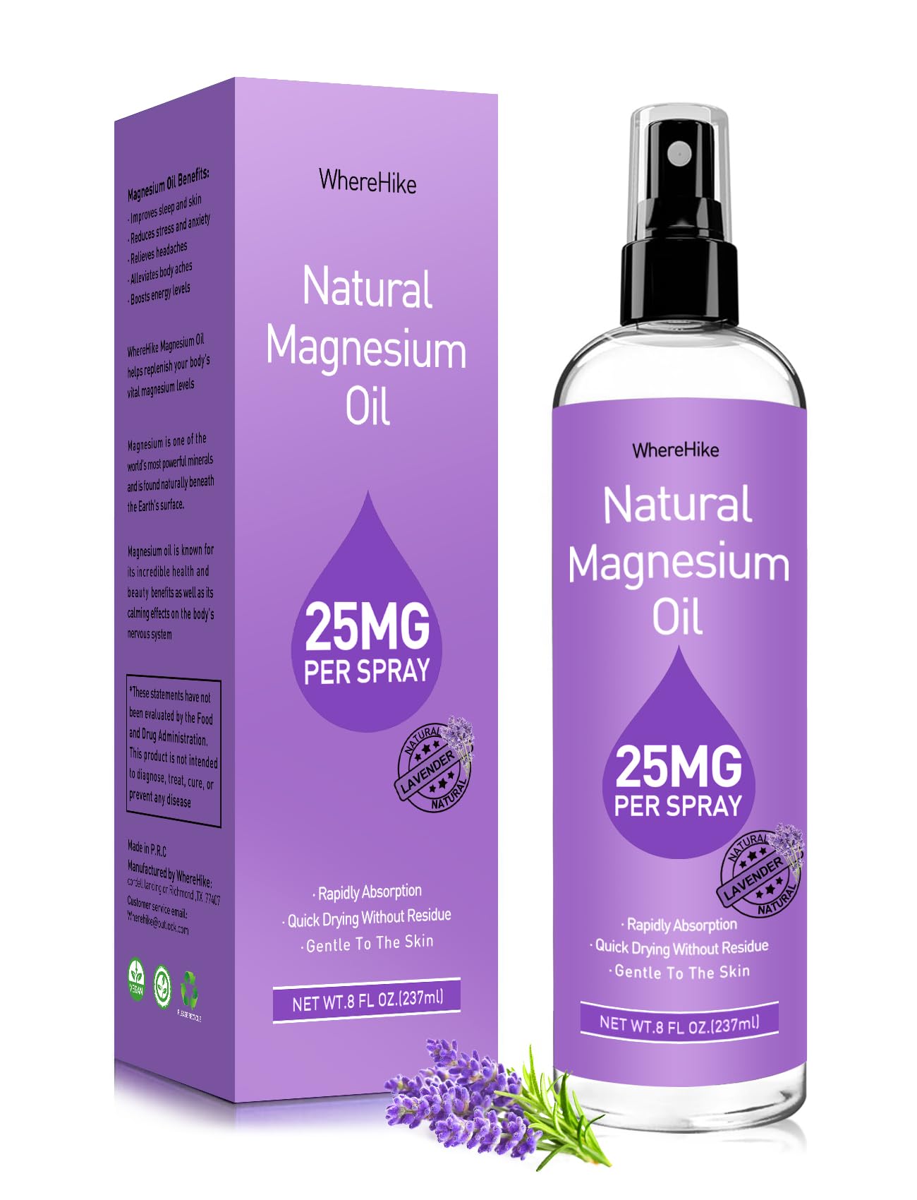 STILIP atomizador de magnesio: aplicación en pies para relajación muscular