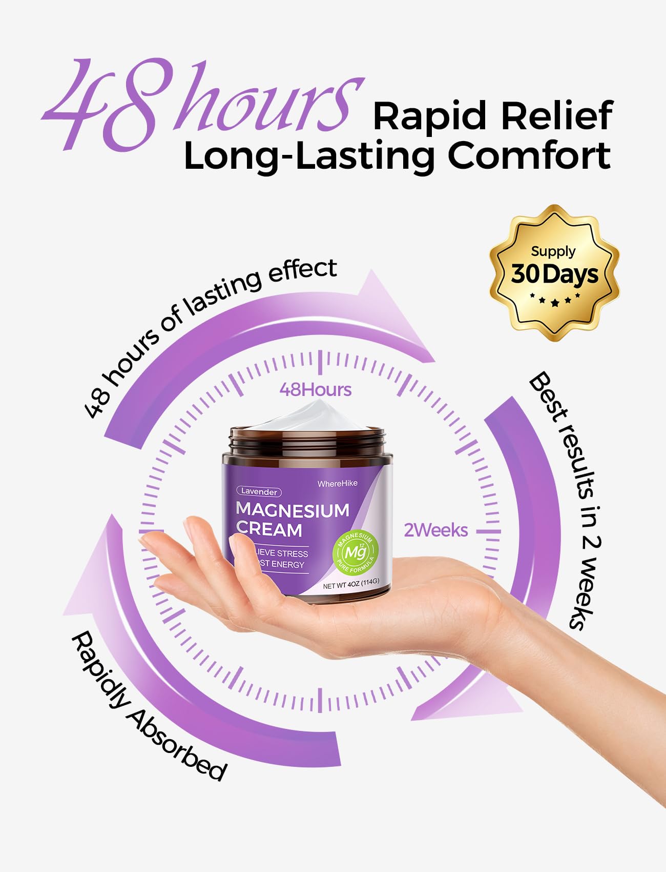 STILIP crema de magnesio aplicándose tras ejercicio para sensación relajante