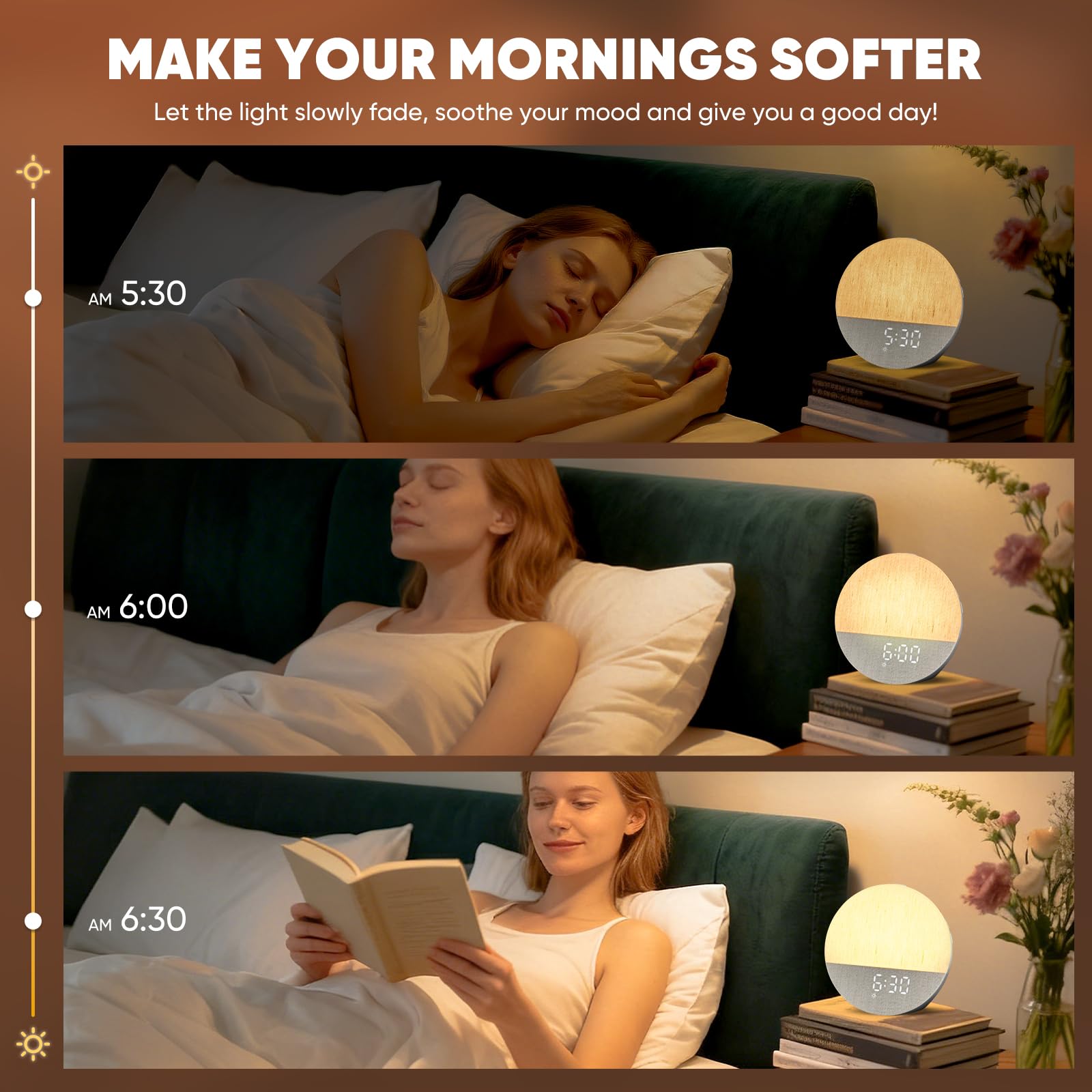 Stillstorm Hatch doble despertador facilita dos alarmas personalizables.