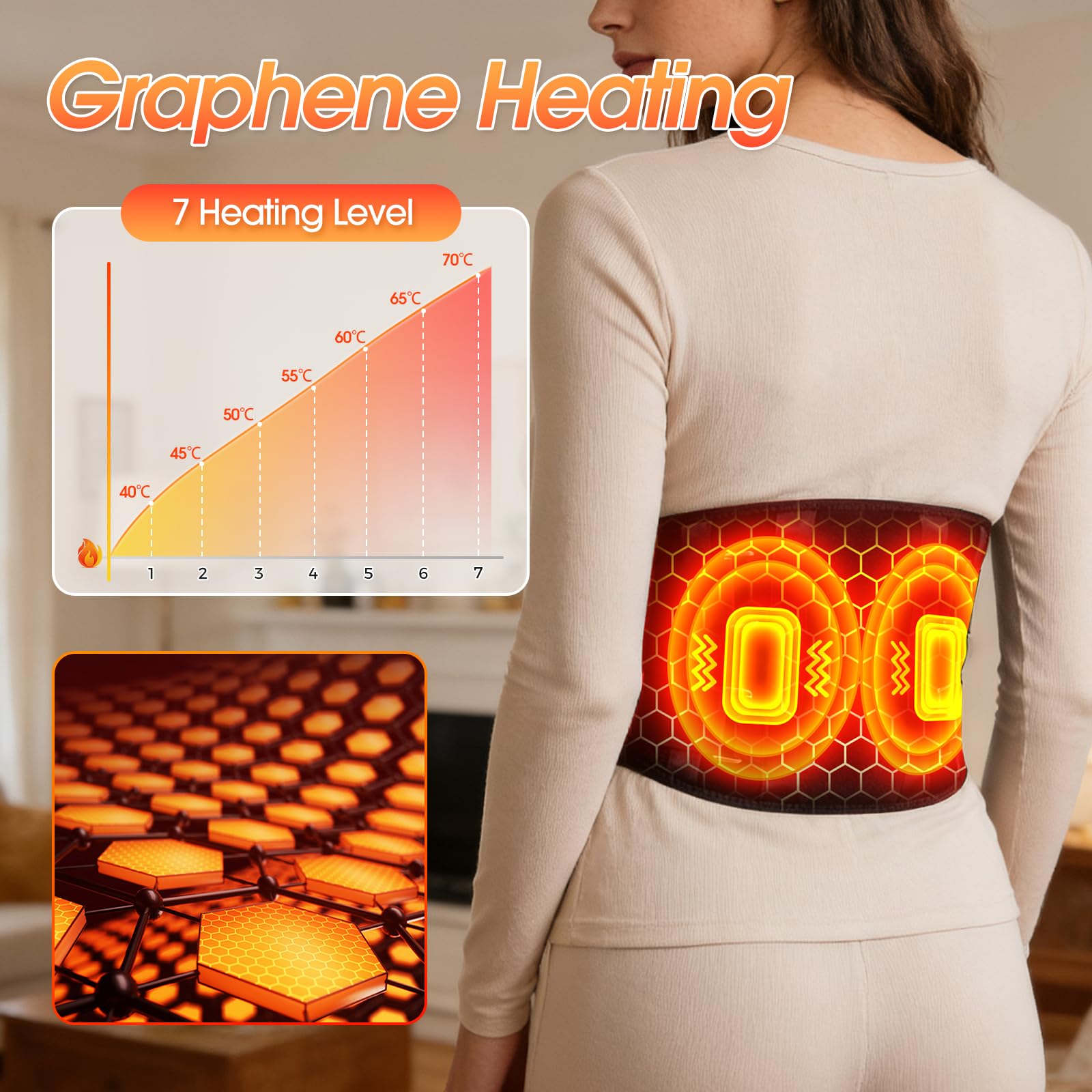 Siete niveles de calor de Stofiro para adaptar la experiencia a tus sensaciones.