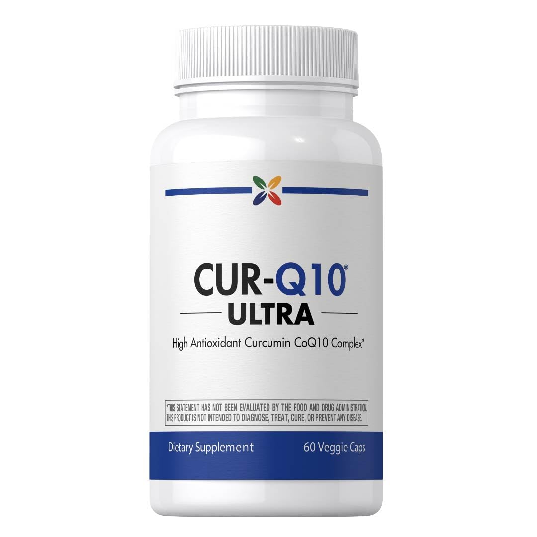 Stop Aging Now CoQ10 200 mg frasco con cápsulas de fácil ingesta y buena formulación.