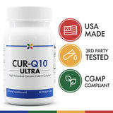 Stop Aging Now CUR-Q10 Ultra Complex: curcuma y pimienta para mejor absorción sugerida.