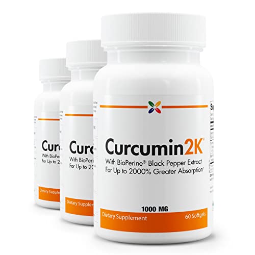 Stop Aging Now Curcumin2K, etiqueta frontal, muestra fórmula antioxidante para uso diario